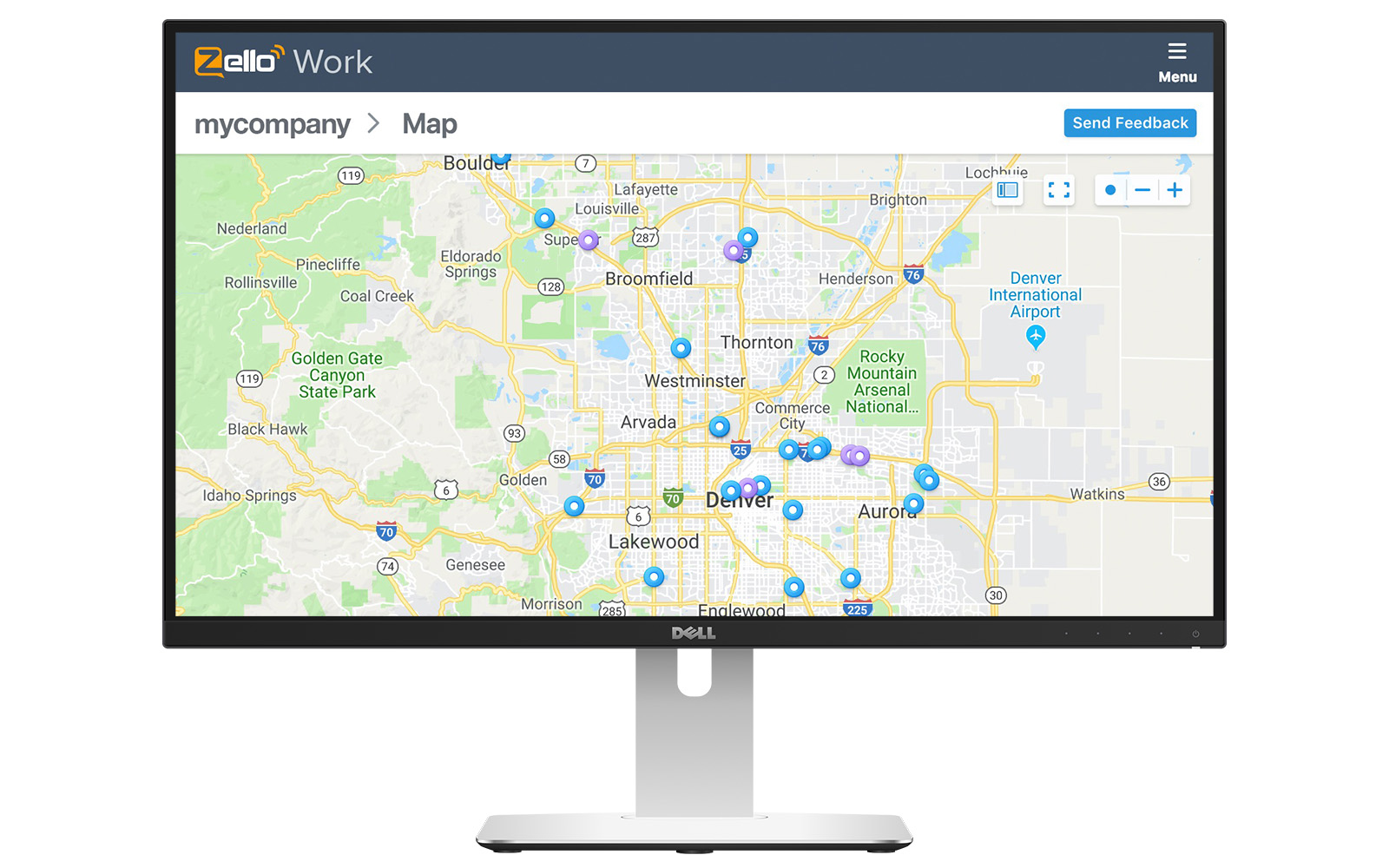 Location tracking with Zello on a desktop